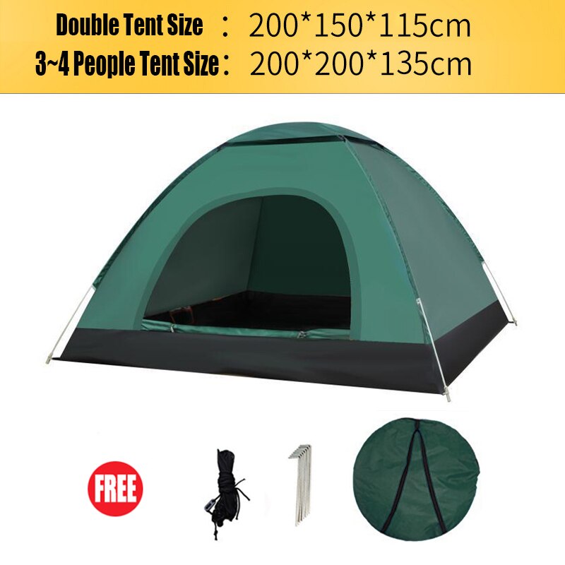 Cheap Goat Tents Portable Light Camping  Tent Suitable For 3 5 People Easy Instant Setup Protable Backpacking For Sun Shelter,Travelling,Hiking   